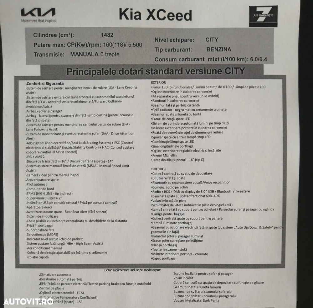 Kia XCeed 1.5 T-GDI 6MT City - 13