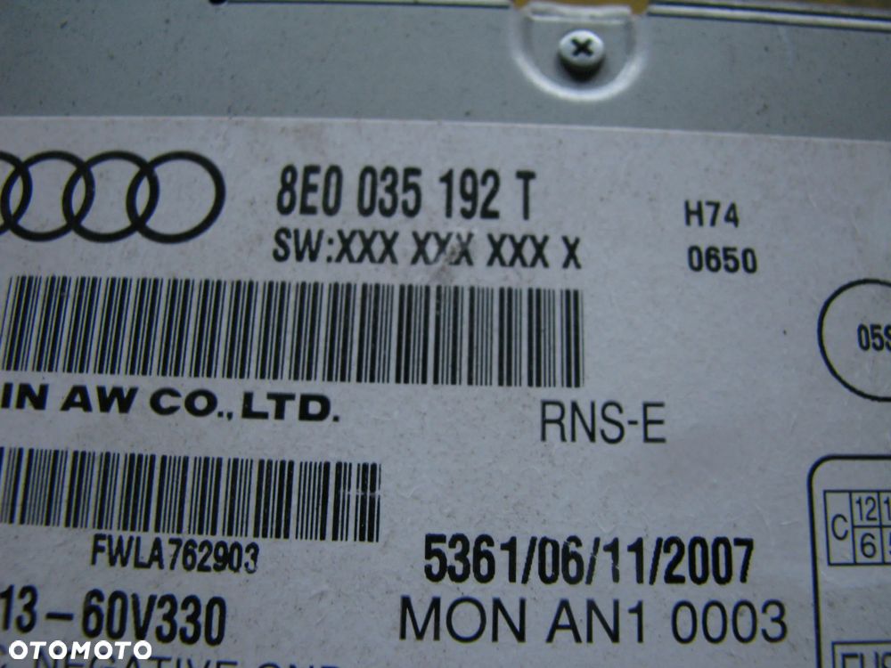 Radio nawigacja Audi A4 B6 B7 8E0035192T ZMIENIARKA 8e0035111c KOMPLET - 5