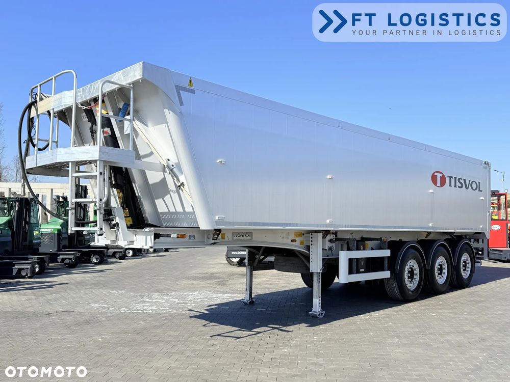 Tisvol TISVOL 2SNA | SAF | KLAPA + SZYBER DO ZSYPU | 43m3 | CAŁA ALUMINIOWA | MASA WŁASNA 5240 KG | PODNOSZONA PIERWSZA OŚ | ALUFELGI - 2