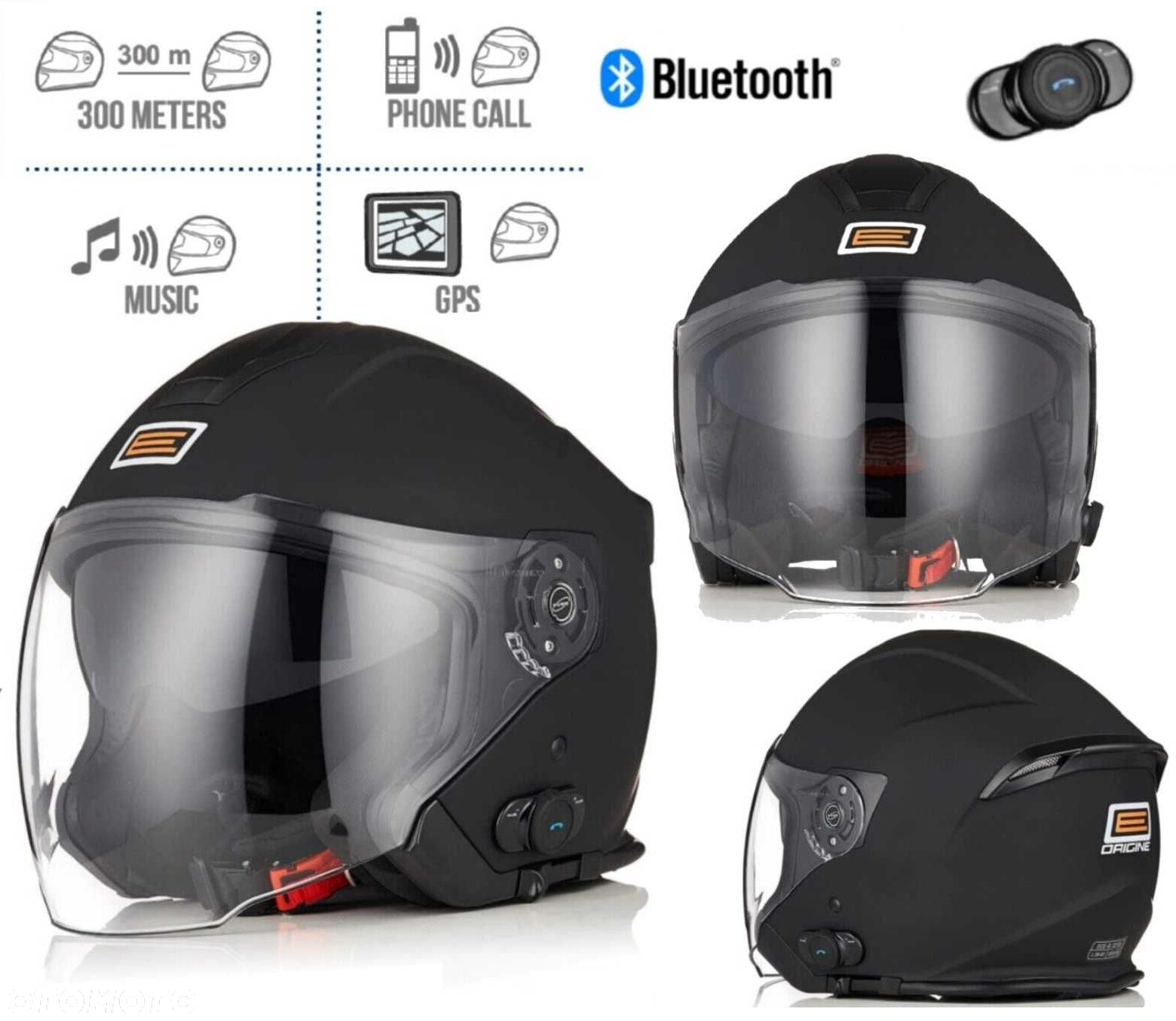 KASK Otwarty Czarny MAT Chopper XL ORIGINE PALIO BT Wbudowany Intercom - 7