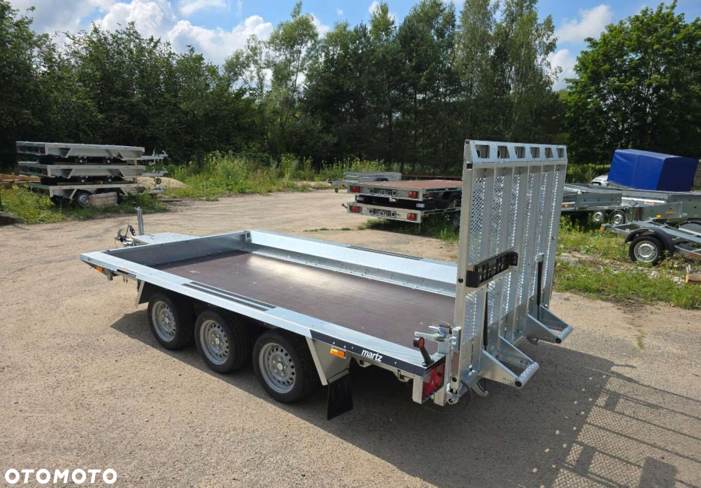 Martz Przyczepa do przewozu minikoparki Martz Bau 3 3500 kg 400 x 183 cm - 6