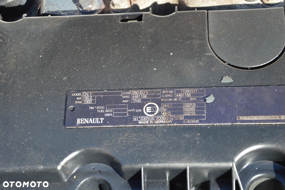 silnik Renault Premium i Midlum  dxi7 260-euv Volvo FL FE D7E - 5