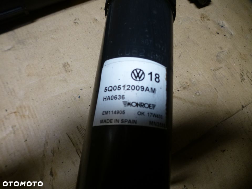 AMORTYZATOR  ELEKTRYCZNY TYŁ VW GOLF VII R SEAT CUPRA 5Q0512009AM gwa!!! - 2