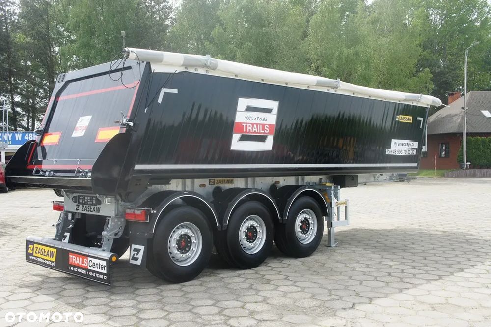 Zaslaw 28 m³ / 4.990 kg !! super lekka naczepa wywrotka z klapą ! - 11