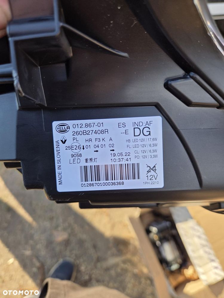 światło Lampa lewa do jazdy dziennej led DRL Renault Megane IV Clio IV RS 260B27408R - 9