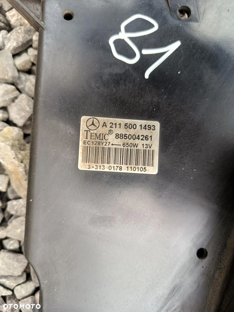 MERCEDES W211 W220 3.2 CDI Wentylator Chłodnicy 650W Silnik Moduł - 4
