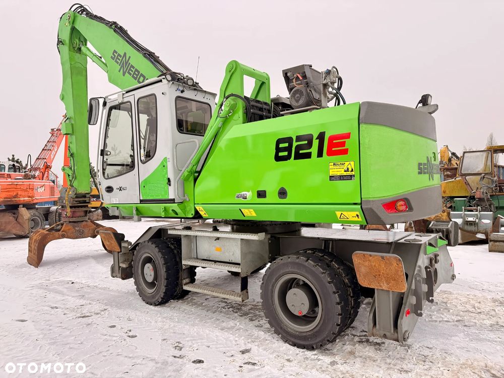 Sennebogen 821 821E przeładunkowa rozbiórkowa , wysoka kabina, chwytak sortowniczy wyburzeniowy, szybkozłącze S70, IMPORT - 2