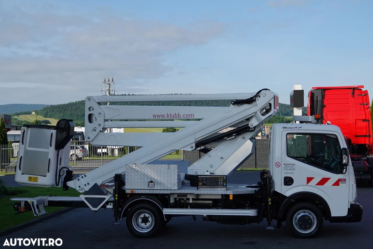 Renault MAXITY 130,35 / 20 METRI LIFT / KLUBB VAT-66-NLX COS / COS 2 PERSOANE - 250 KG / DUPA CONTRACTUL DE SERVICE - 10