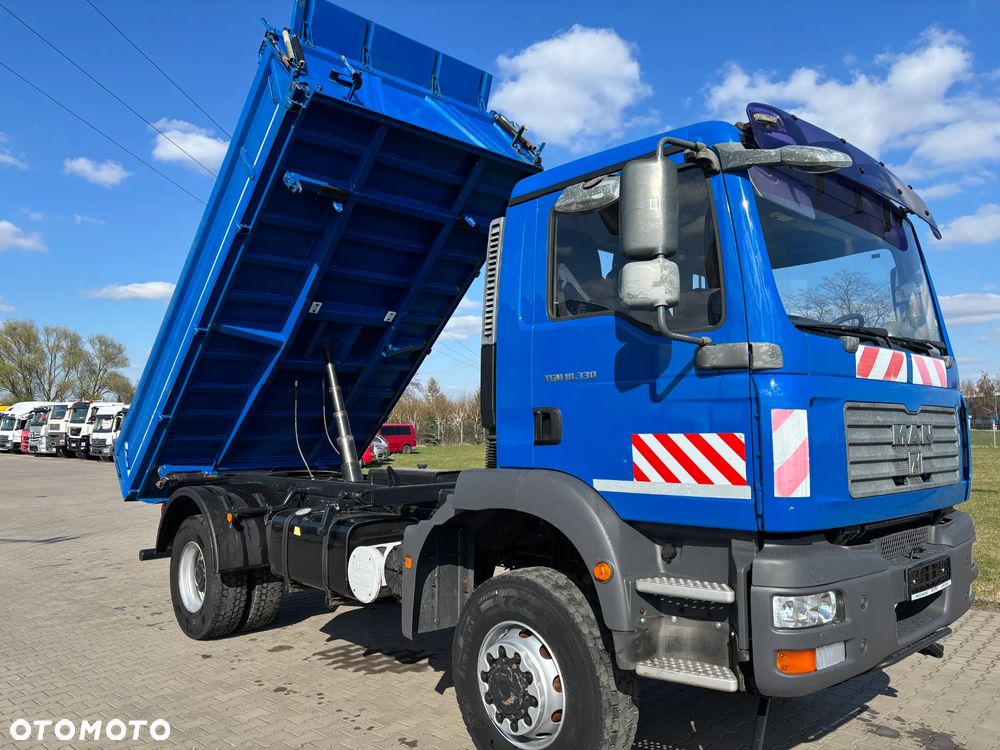 MAN TGM 18.330 4x4 stały napęd , Meiller wywrotka, hydraulika, blokady , reduktor (nie TGS, AXOR ) - 14