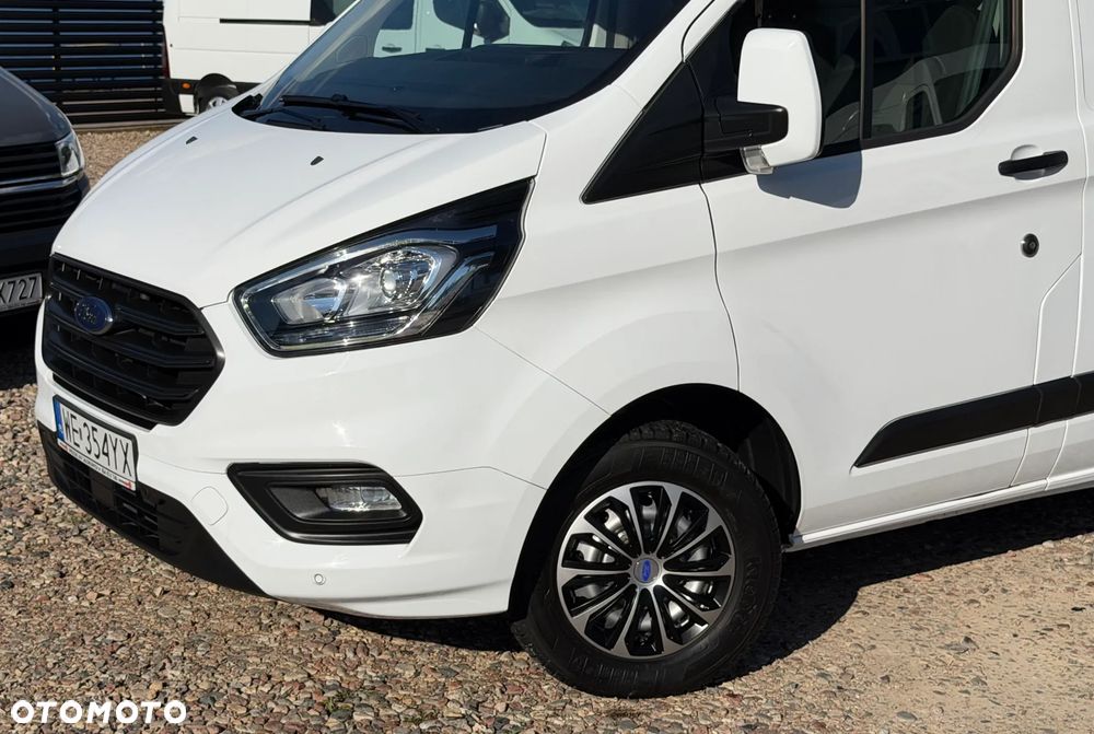 Ford TRANSIT CUSTOM VAN 300L MODEL L2H1 Long VAT-1 Cięż. 3 osobowy SILNIK 2.0 130KM Euro-6 DUŻA ŁADOWNOŚĆ 1086kg DMC 3000kg Homologacja na hak 2800kg ZABUDOWA PAKI! Niski przebieg TYLKO 93tys.km! - 27