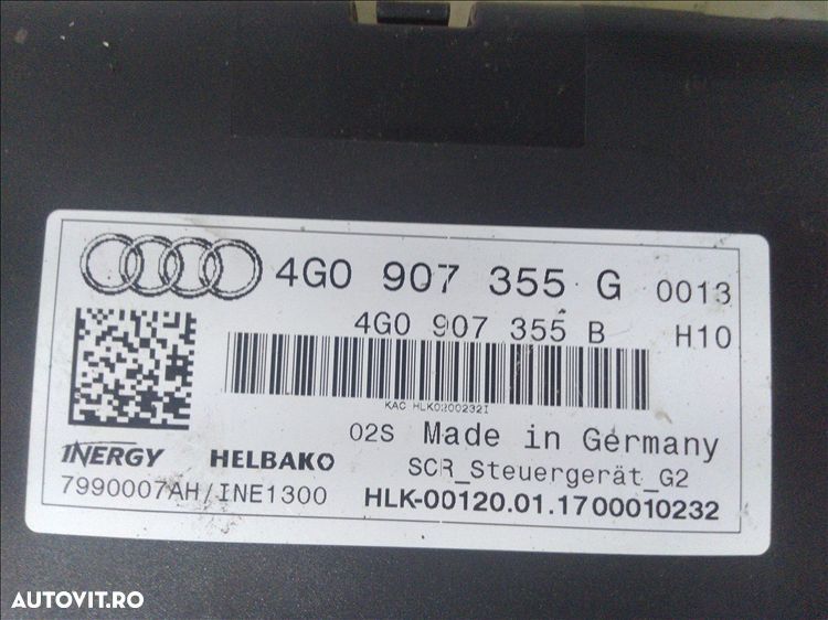 calculator pompa adblue 2.0 d audi a 6 c 7 an fabr. 2017 - 1