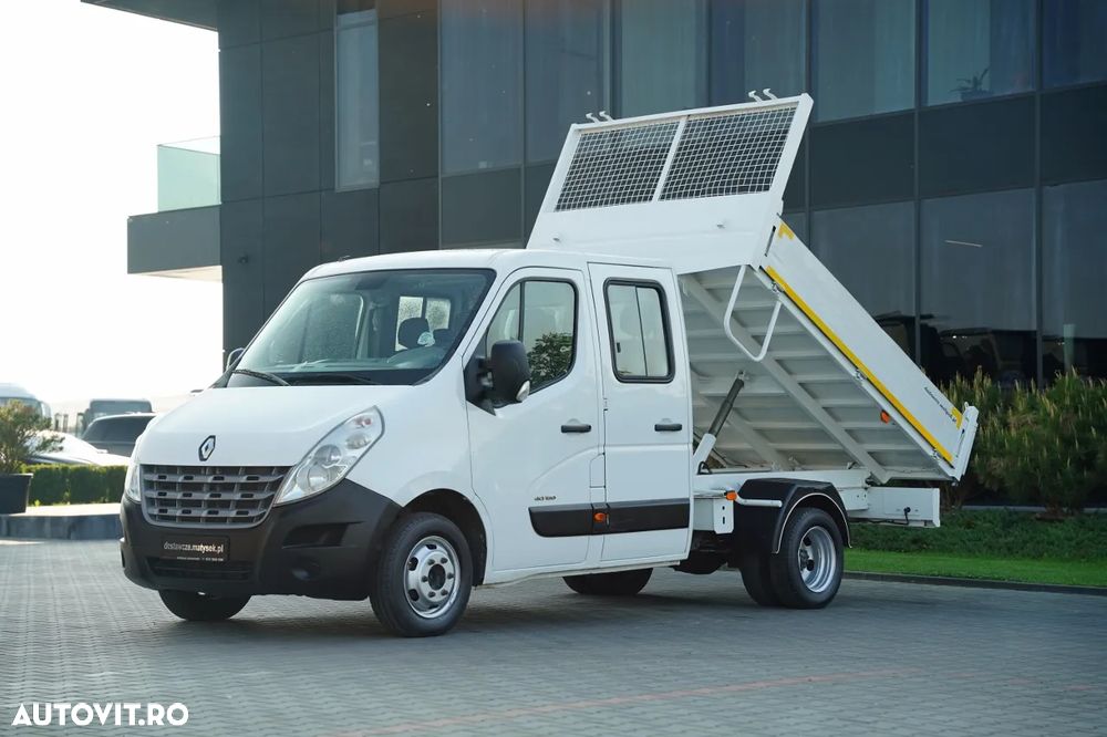 Renault MASTER / DCI 150 / BASCULATOR / CAMION CU TRACȚIE MIXĂ 7 LOCURI / MANUAL / DOUĂ RULOURI - 2