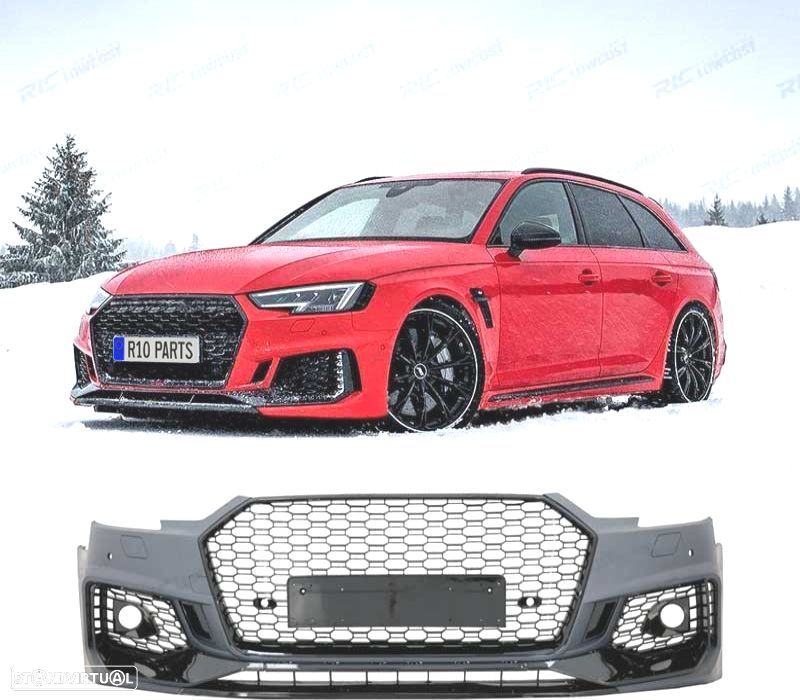 PARA-CHOQUES FRONTAL AUDI A4 B9 15-19 LOOK RS4 PDC - 1