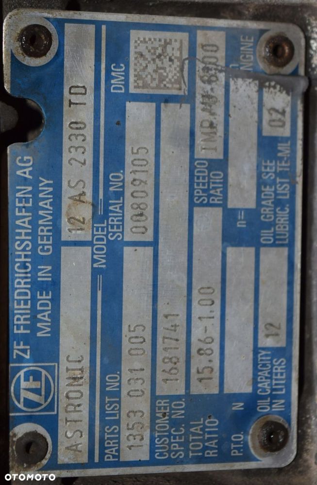 SKRZYNIA BIEGÓW KOMPLETN AUTOMAT ASTRONIC 12 AS 2330 TD - 9