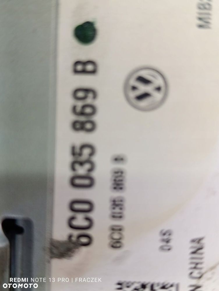 WYŚWIETLACZ RADIO EKRAN VW POLO V 6C 6C0035869B - 11