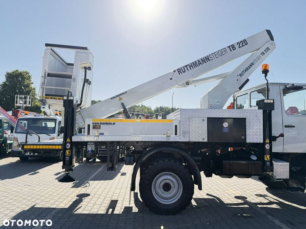 Mercedes-Benz UNIMOG 437 4x4 Zwyżka RUTHMANN STEIGER TB 220 Podnośnik Koszowy - 8