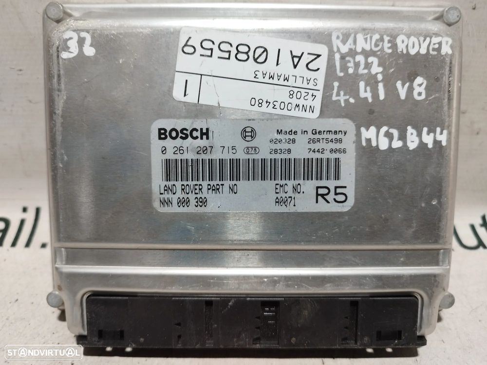 CENTRALINA ECU MOTOR BOSCH LAND ROVER RANGE ROVER 3 III MK3 L322 N42B44 0261207715 0 261 207 715 NNN000390 NNN 000 390 BMW SERIE 5 E39 X5 E53 - 4