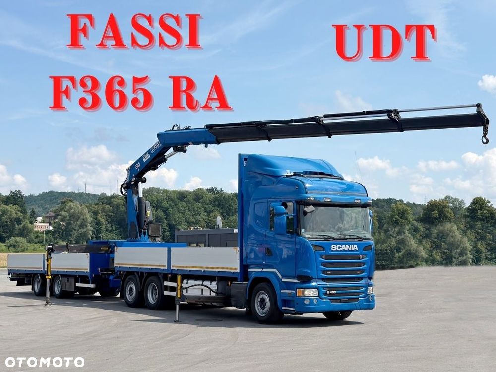 Scania R 450 * SKRZYNIA 6,60 m + FASSI F365 RA + PILOT + PRZYCZEPA - 1