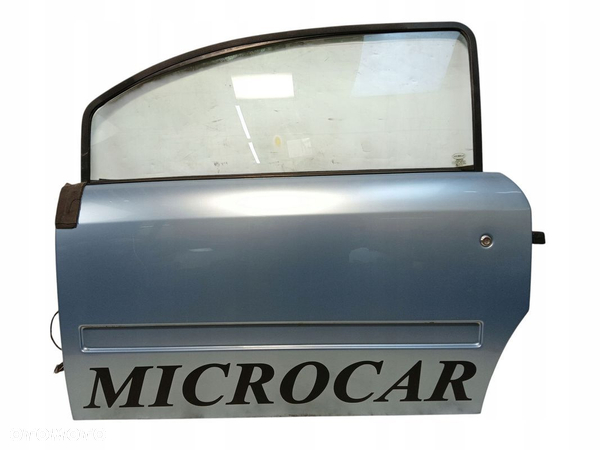 DRZWI LEWY PRZÓD MICROCAR MC1 SREBRNE