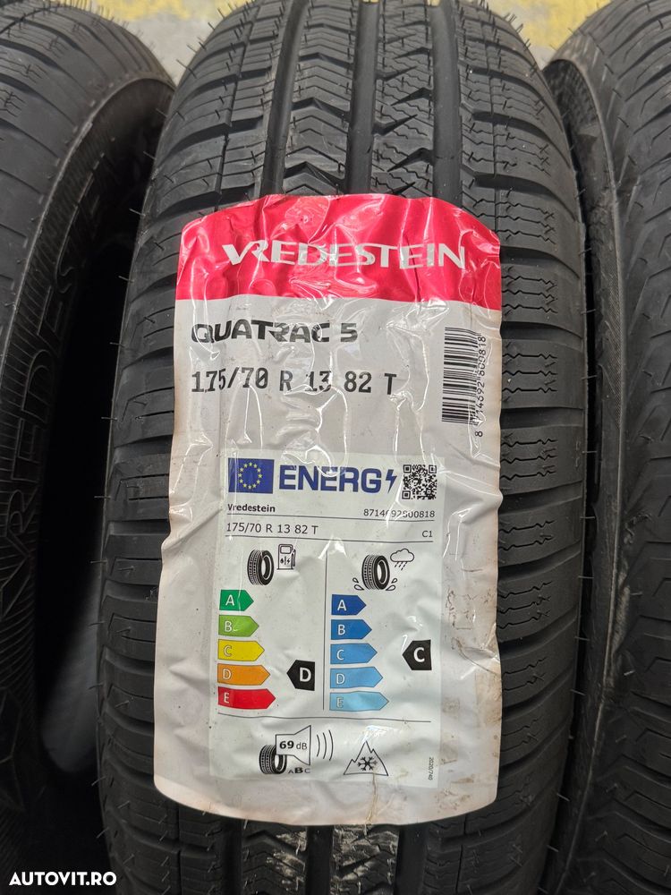 Vând 4 anvelope 175/70/13 vredestein allseason noi - 2