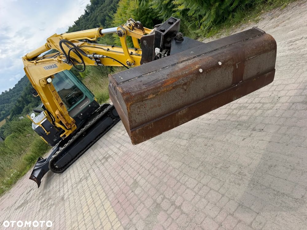 Yanmar VIO80-1A Koparka Gąsienicowa 8 ton jak Nowa z Salonu 2015 rok. KLIMATYZACJA. Łyżka skarpowa Hydrauliczna.  Szybko-złącze lenhoff hydrauliczne. Yanmar silnik 4 cylindry! Maszyna z Norwegii. Własna Pompa do tankowania ON. ani deka luzów i wycieków! OKAZJA Linia Hydr. Plus. Długie ramię PLUS. Oświetlenie LED. Wielka Okazja! Pełne sterowanie z dżojstików!! - 20