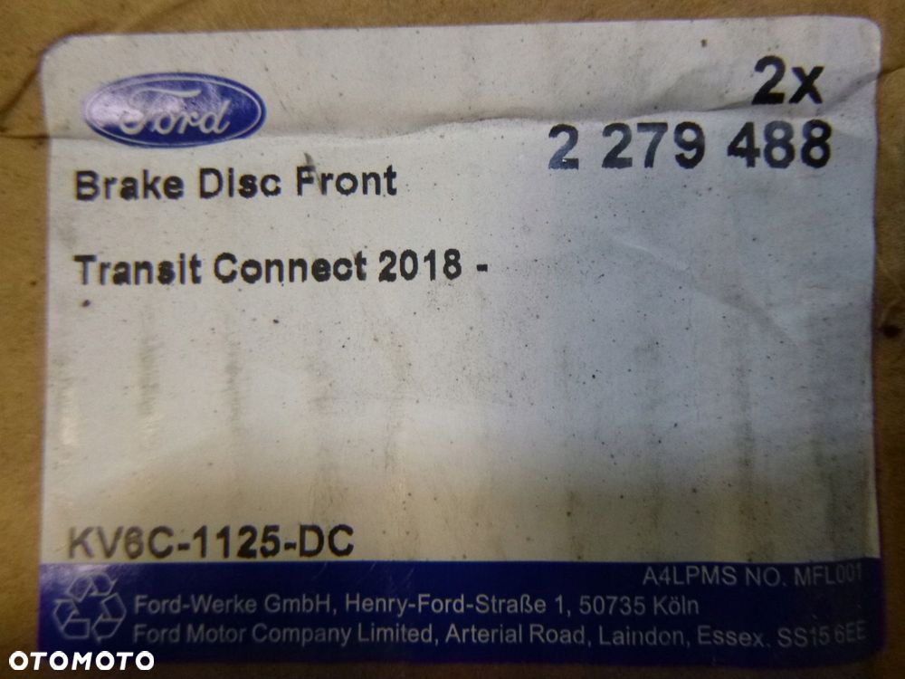 FORD TOURNEO TRANSIT CONNECT TARCZE HAMULCOWE PRZÓ - 7