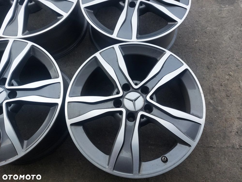 MERCEDES BENZ C KLASSE W205 FELGI ALUMINIOWE R17 7J ET48.5 5X112 OE A2054010800 PROSTE! - 3