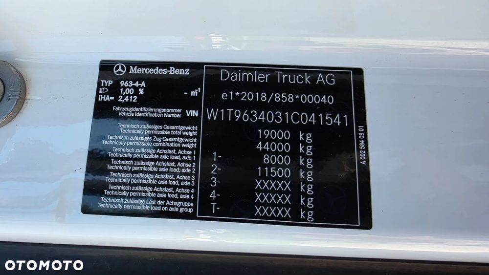 Mercedes-Benz MERCEDES-BENZ/// ACTROS/// 1851///2022///BIG SPACE/// JEDYNE 374 TYŚ KM///ALUFELGI/// LEDY///STAN BARDZO DOBRY - 33