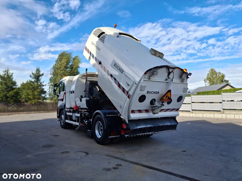 MAN TGS 18.320 Zamiatarka BUCHER OptiFant 8000 2 Silniki Euro 6 Karcher Listwy Wysokiego Ciśnienia Szczotki L/R EUnited PM10 Mycie Jezdni Ulicy Dodatkowy Zbiornik Wodny - 22