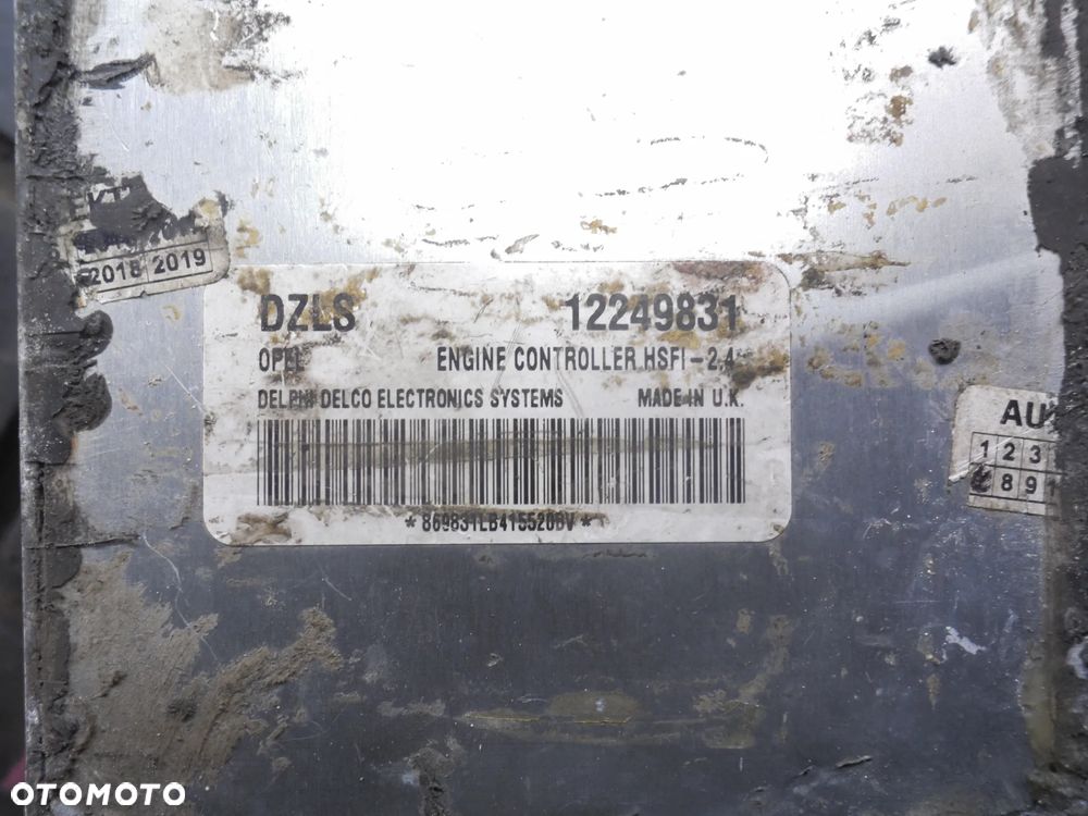 KOMPUTER STEROWNIK SILNIKA OPEL ASTRA II G 1,6 B 12249831 - 3