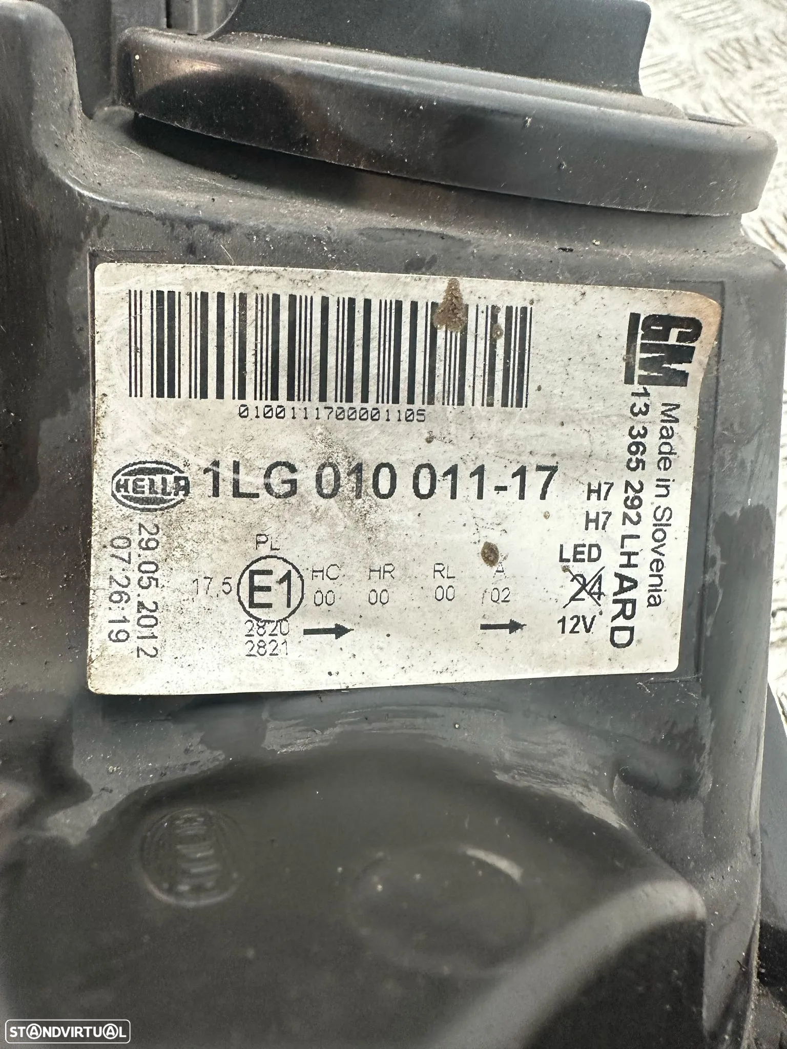 .Conjunto Oticas Farois Frontal Frente Esquerda Direita Halogenio Original GM Opel Astra J 1LG010011-17 1LG010011-18 - 15