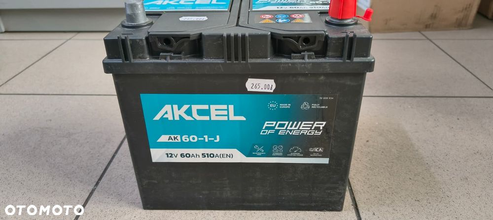 AKUMULATOR AKCEL 12V 60Ah 510A NOWY - 2