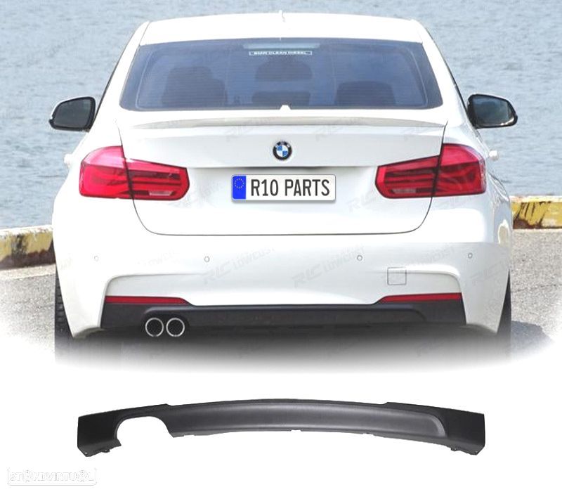 DIFUSOR BMW F30 F31 LOOK M DUPLA SAIDA ESQUERDA - 1