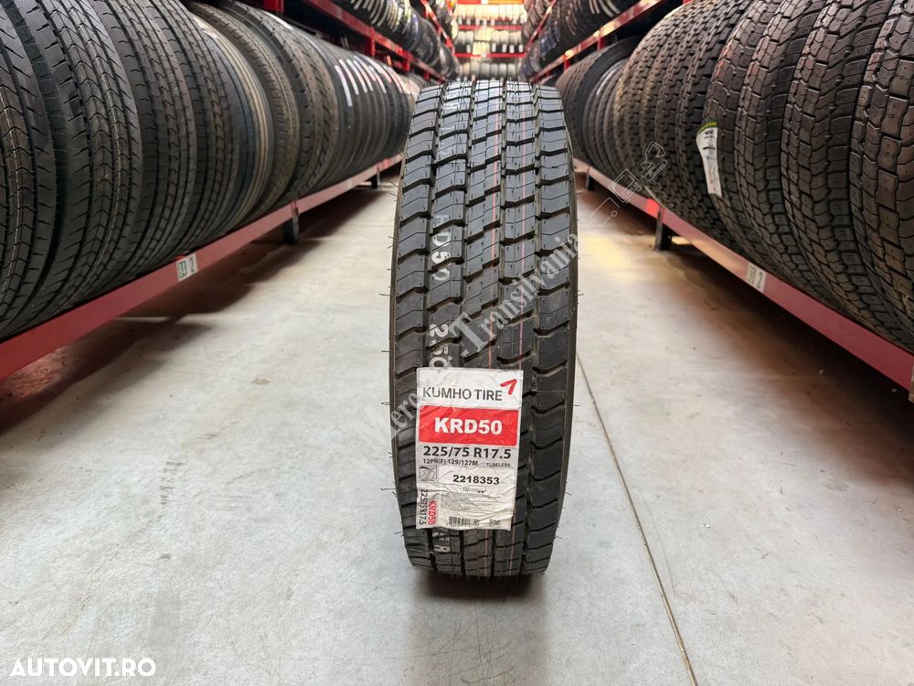 Anvelopa NOUA 225/75R17.5 Kumho KRD50, M+S*, Regional, Tractiune, 129/127M/E/C/1-72dB - 2