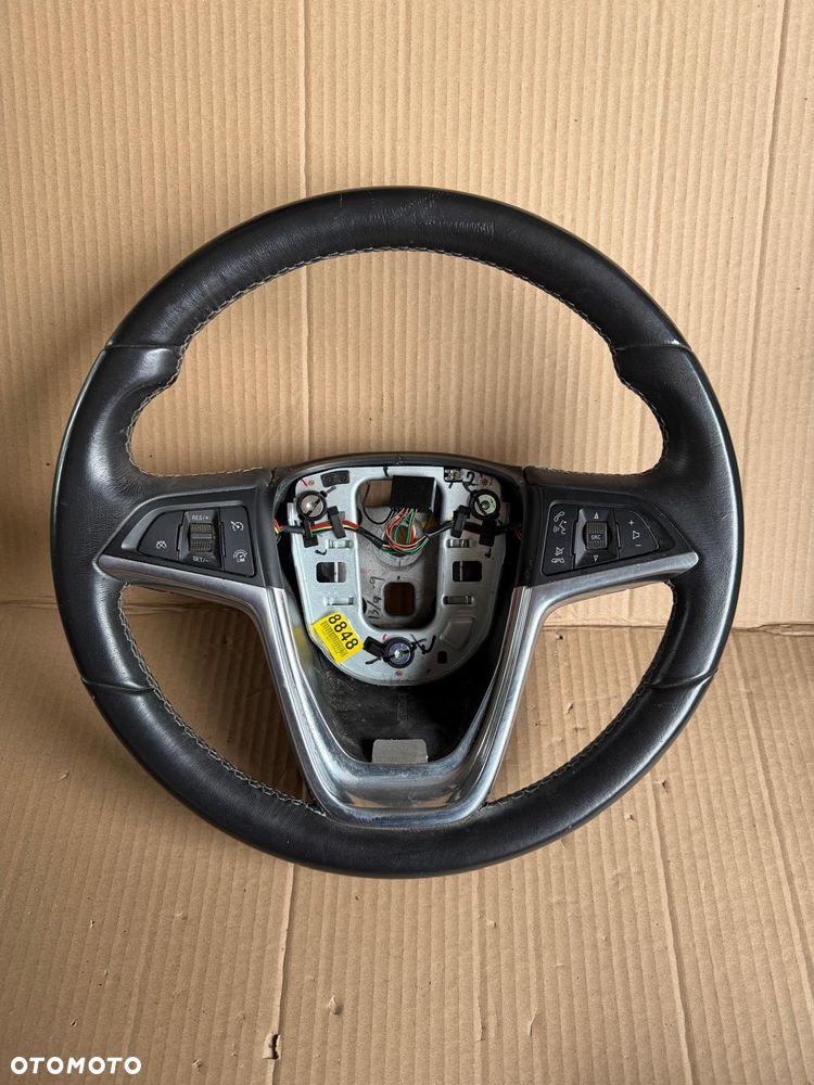 Kierownica skórzana skora Opel Astra J IV Mokka Meriva B multi sterowanie - 1