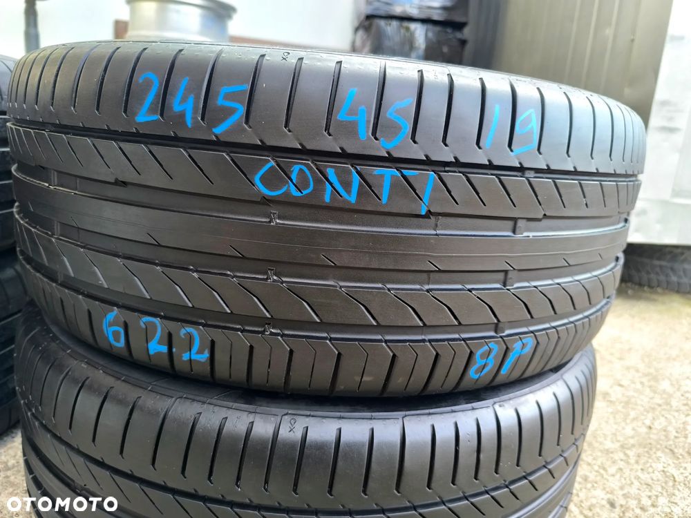 245/45R19 102Y XL Opony Letnie Lato Continental ContiSportContact 5 MO 4,5mm 6mm 22r. Legnica ALU-RAD 245/45 - 5
