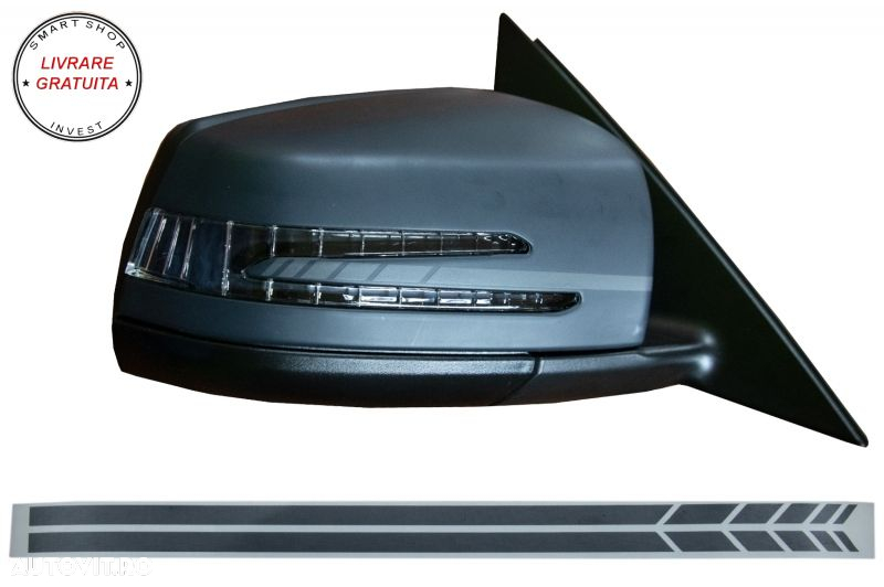Set Stickere Capota Plafon Portbagaj si Stickere Oglinzi Gri Inchis Mercedes C205 - livrare gratuita - 8