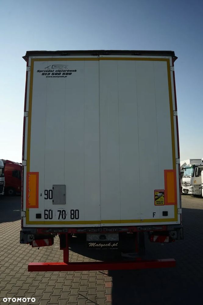 Fruehauf FIRANKA / STANDARD / MOCNA PODŁOGA SZYNA DESKA / 385/55 r22,5 / OŚ PODNOSZONA / SAF - 12
