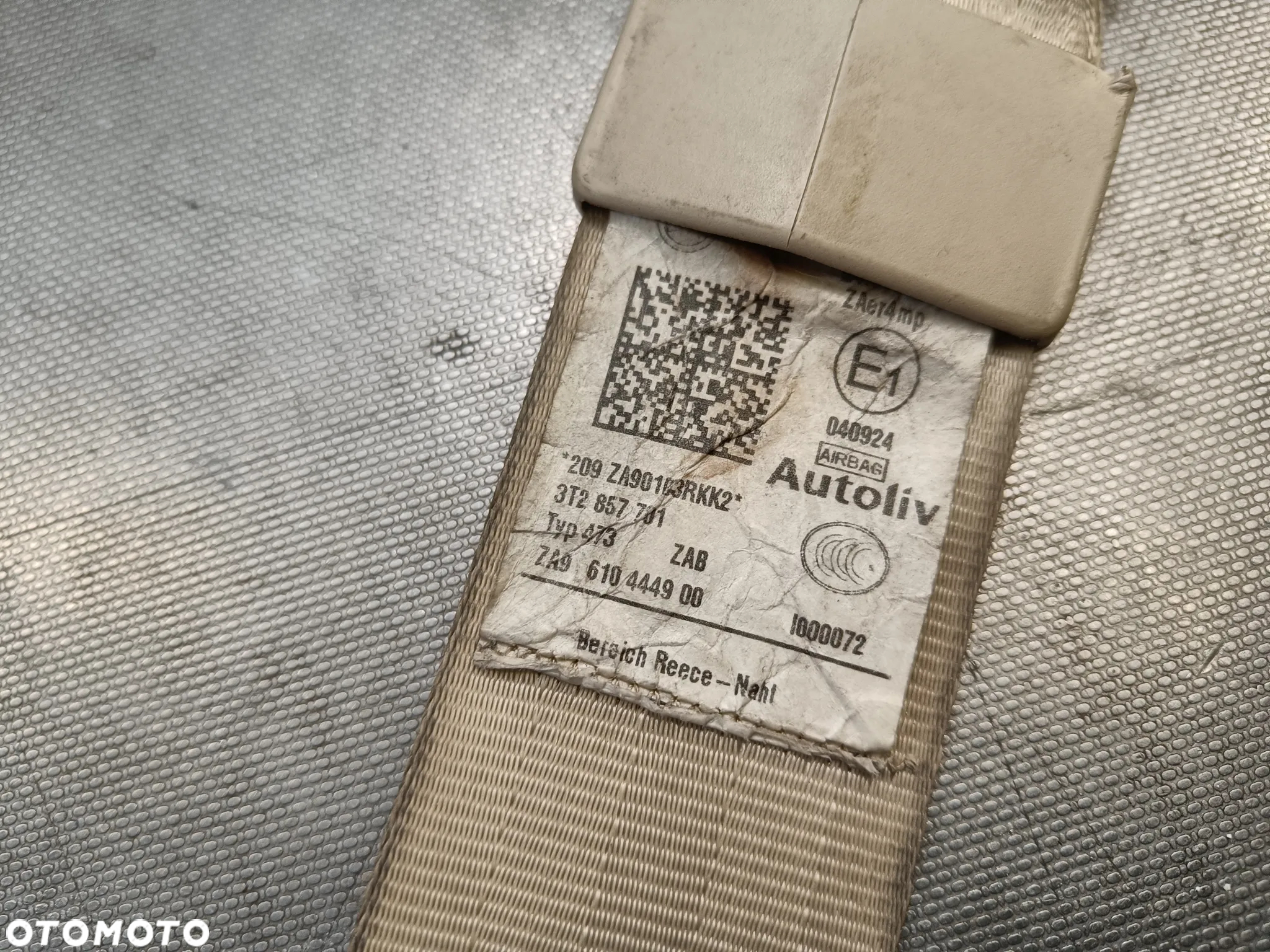 Pas Bezpieczeństwa Skoda Superb 2 II Pasy Lewy Przód Przedni 3T2857701 - 4