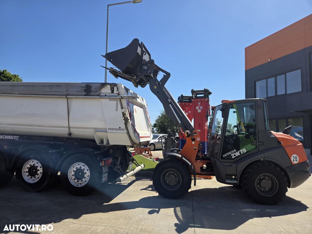 Hitachi ZW75-6, 2023, 151h, EX DEMO, 6 tone, ridica 2,4tone la 3,2m, Cupla rapida, CUPA 1mc, FURCI, articulat, transmisie 4x4, Deutz 75CP, 2 locuri, produs in Germania, posibilitate leasing 4 ani-PROMOTIE 51.900 EUR+Tva - 19