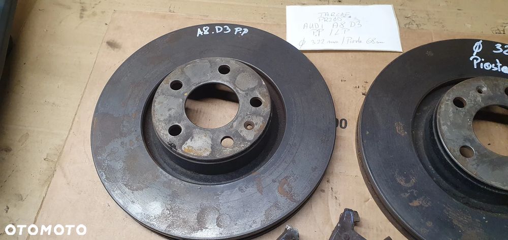 Tarcze hamulcowe przód przednie klocki Audi A8 D3 3.0 TDI 320mm - 2