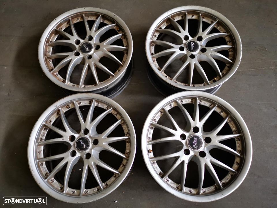 VW SEAT LEON 1P 2007 5X112 CONJUNTO DE JANTES 17 POLEGADAS J057 - 1