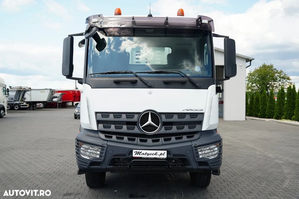 Mercedes-Benz AROCS 2640 / 6x4 / LIVRARE 6,5 M + HDS HIAB X- Hiduo 158 DS- 4 / MAX 4.700 KG / RADIOCOMANDĂ / ROTATOARE / FURCĂ PENTRU PALEȚI / EURO 6 - 15