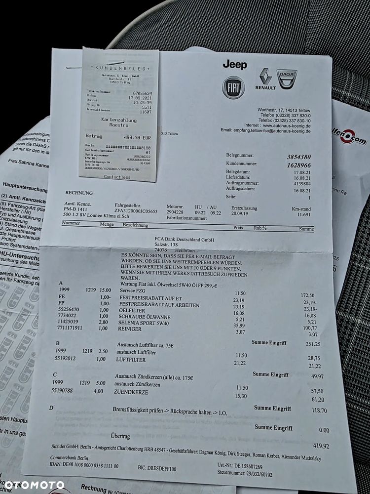 Fiat 500 1.2 8V Start&Stopp Lounge - 23