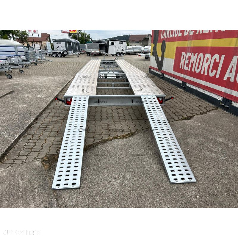 Autocar Trailer auto Niewiadow nou cu trei axe de 8,5 m Roti 185R14C de 3500kg - 7