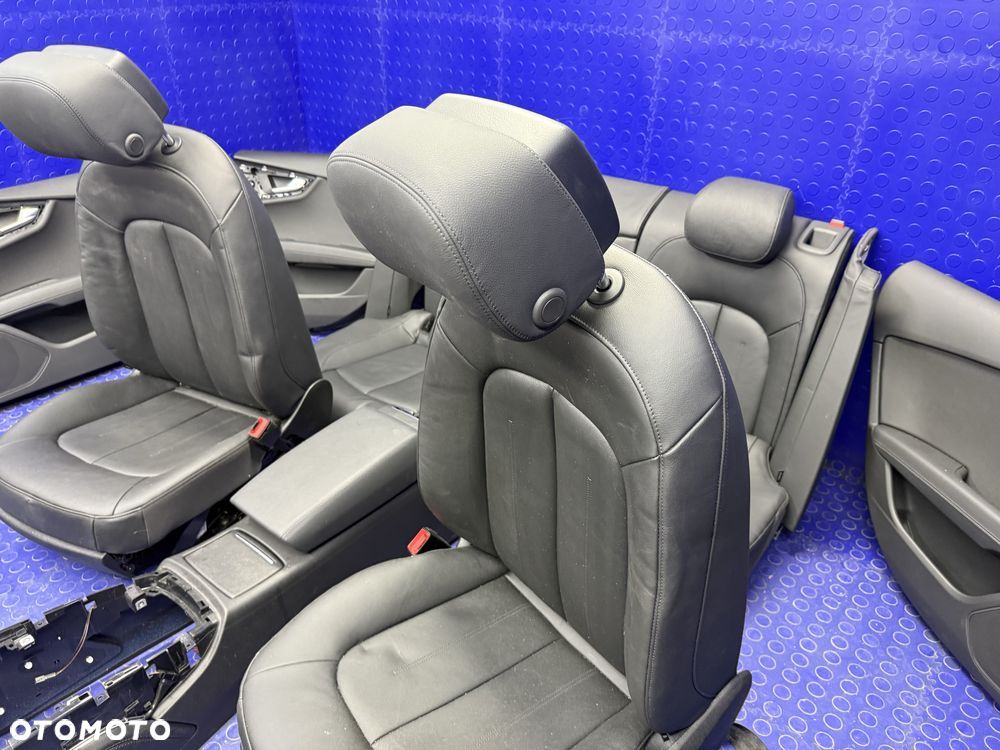 KOMPLET foteli skórzanych elektrycznie regulowane AUDI A7 C7 IDEALNE - 9