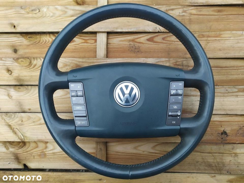 VOLKSWAGEN PHAETON KIEROWNICA NIEBIESKA PETROL - 1