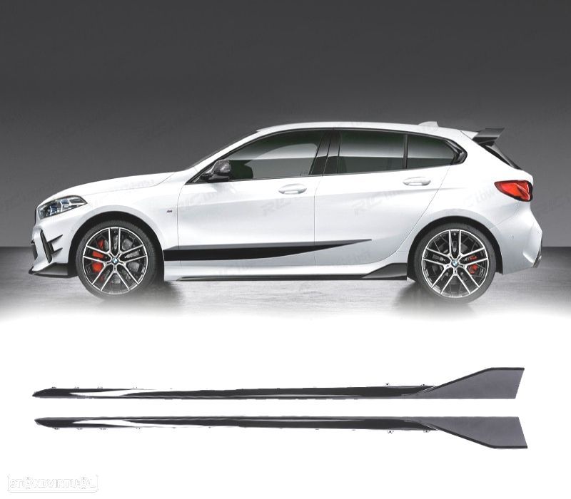 EMBALADEIRAS BMW F40 19- LOOK 135I PRETO MATE - 1