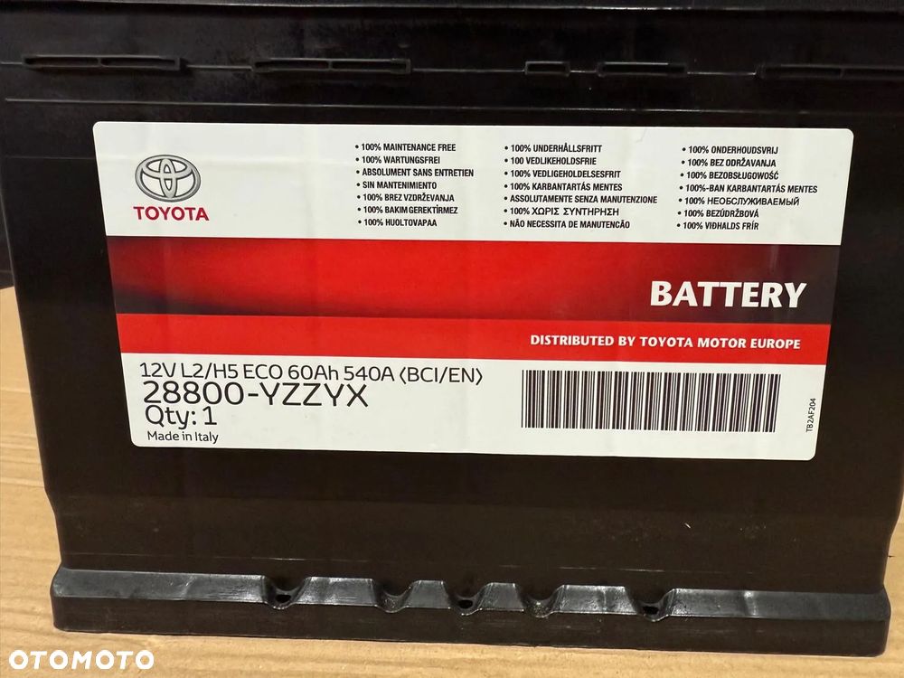 AKUMULATOR TOYOTA 28800-YZZYX 60AH 540A - 4