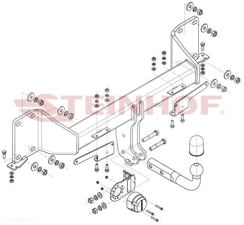 Hak Holowniczy + MODUŁ 7PIN do BMW X6 G06 F96 od 2019 - 2